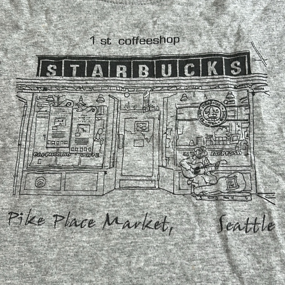 Starbucks 1st Coffeeshop T Shirt L